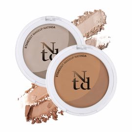 NATINDA Art In Muse Silhouette Shading 10g Dual Color Palette for Natural Facial Contouring  - Made in Korea